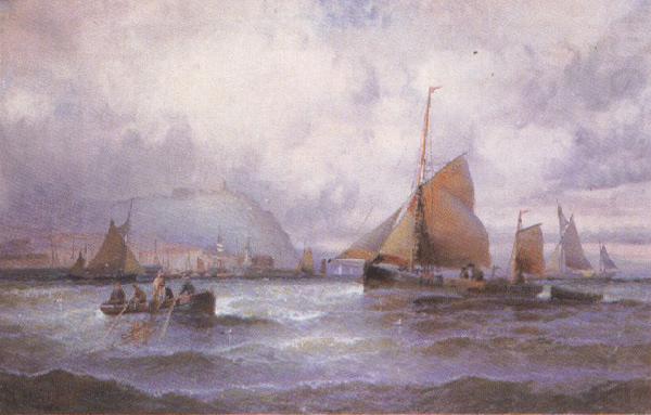 william a.thornbery Shipping off Scarborough (mk37) china oil painting image